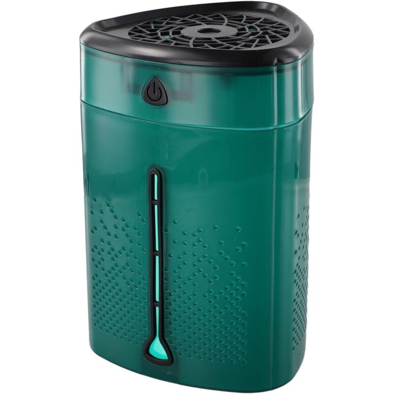 Tragbarer 1000-ml-usb-luftbefeuchter Für Zuhause Und Reisen, Leiser Betrieb Mit Automatischer Abschaltung, 4 Nebelstufen, Farbiges Umgebungslicht, Dreieckiges Design