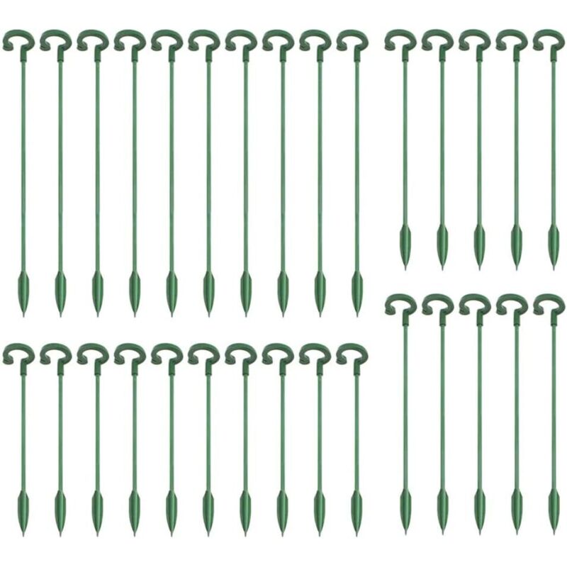 3er-set Pflanzenstützstäbe – Stabile Befestigung Aus Glasfaser – Orchideenstütze – Wachstumsstütze Für Pflanzen – 17/27/37 Cm