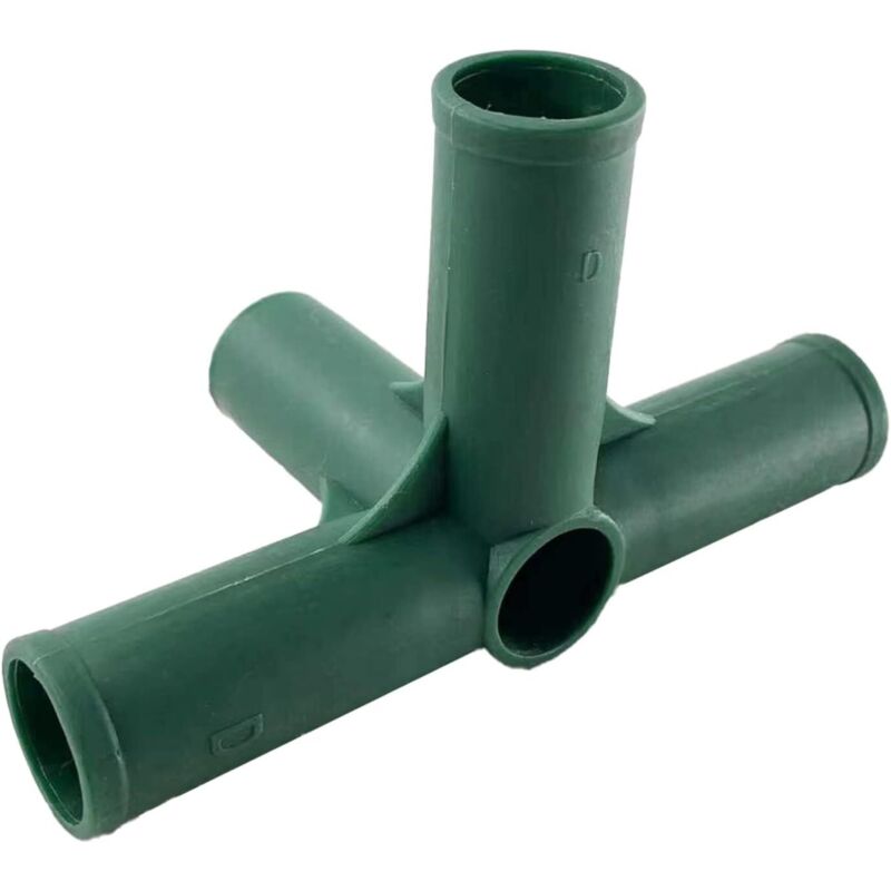 Set Aus 8 Gewächshaus-verbindungsstücken, 19 Mm – Langlebiges Kunststoffmaterial – Stabile Halterung Für Pvc- Oder Metallrohre