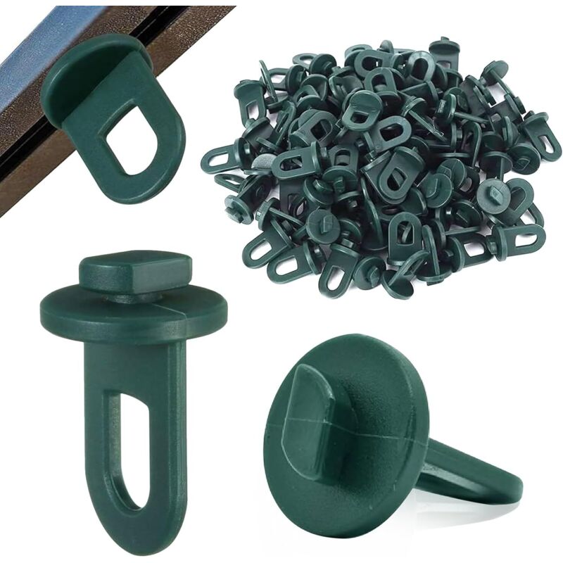 Accessoires De Serre - Clips De Serre Stables Pour Serre, Dispositifs De Suspension Pour Plantes, Vert-50
