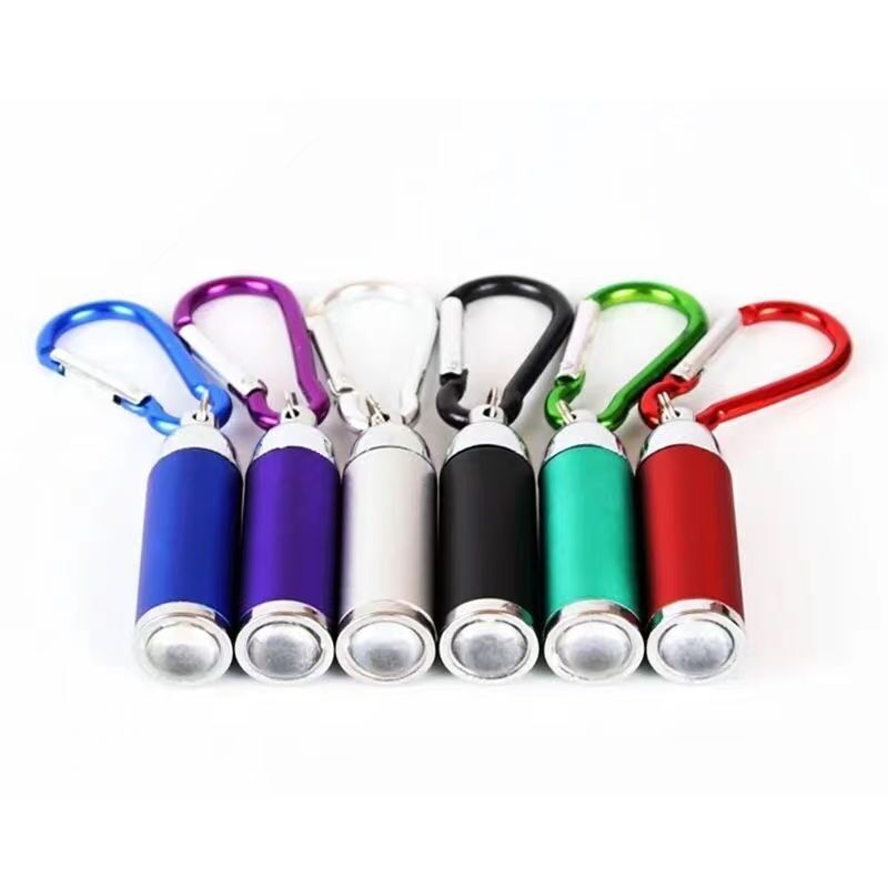 6er Set Mini-aluminium-taschenlampen Mit Schlüsselanhänger, 6 Farben, Tragbare Kleine Led-lampe Für Schule, Outdoor, Jagd, Wandern, Notfall