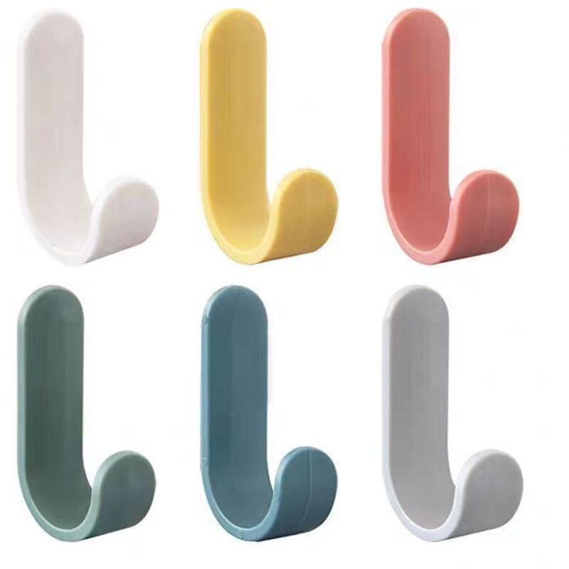 12 Stück Bunte Selbstklebende Haken, Selbstklebende Wandhaken Für Badezimmer, Handtuchhalter Für Toilette, Küche, Büro, Kleiderhaken, Kinderhandtuchhaken