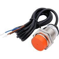 Induktiver Näherungsschalter Pr30–15dp, Zylindrische Bauform, Erfassungsbereich 15 Mm, M30 Rund, Ungeschirmt, 12–24 Vdc, 3-leiter, Pnp No (schließer), Ce