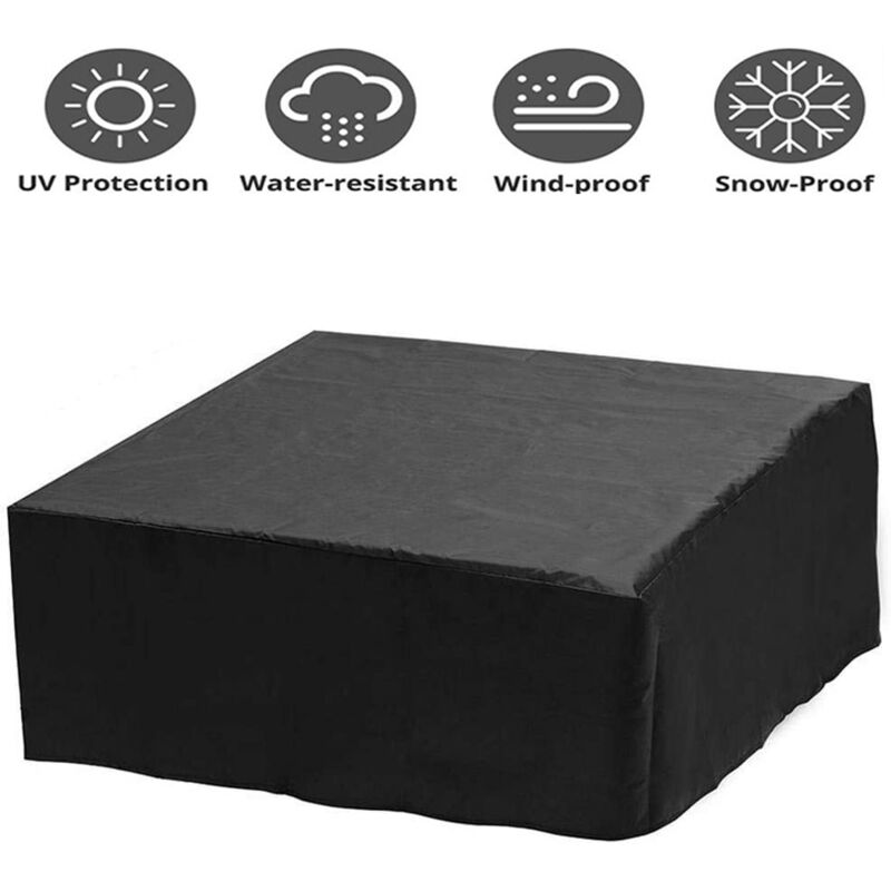 Schutzhülle Für Whirlpool 220 X 220 X 85 Cm – Wasserdichtes Oxford-gewebe – Uv- Und Staubabweisend – Außenschutz