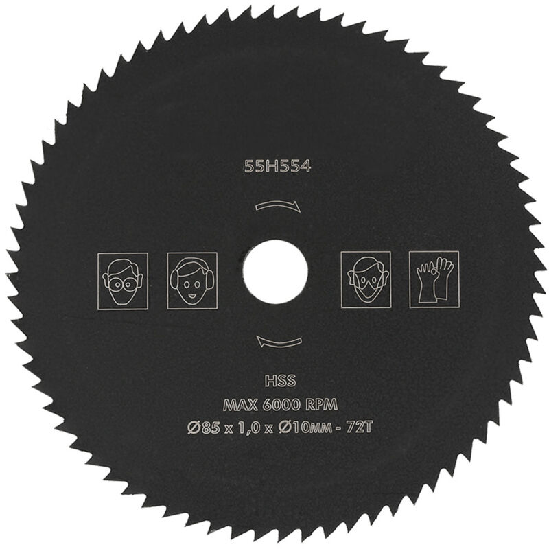 85mm X 10mm 72z Hss-kreissägeblatt Für Metall Und Holz