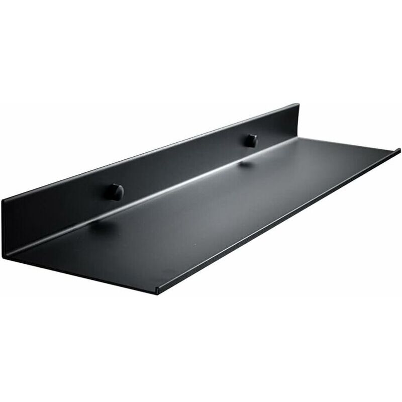 Duschregal, Schwimmendes Wandregal, Duschorganizer Aufbewahrungsablage, Schwarze Duschablage, 1 Stück