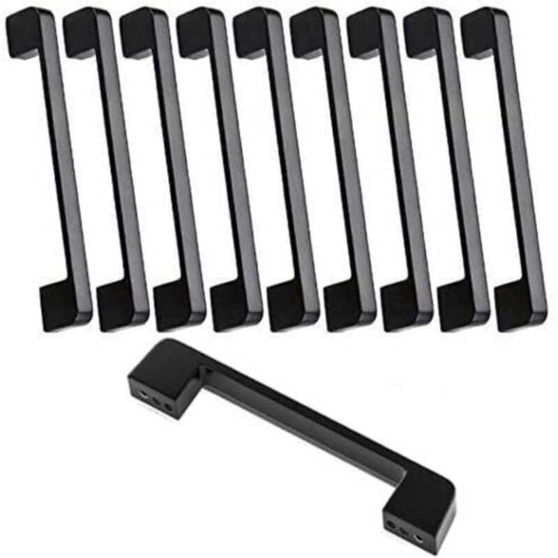 10er-pack Möbelgriffe, Lochabstand 160 Mm – Zinklegierung – Für Moderne Möbel – Abmessungen 168x12x23 Mm – Schrauben Enthalten - 160mm-griff