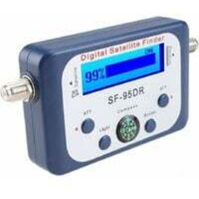 Digitaler Satellitenzeiger/satfinder Parabolantenne Signaldetektor Mit Kompass Und Summer, Schwarz