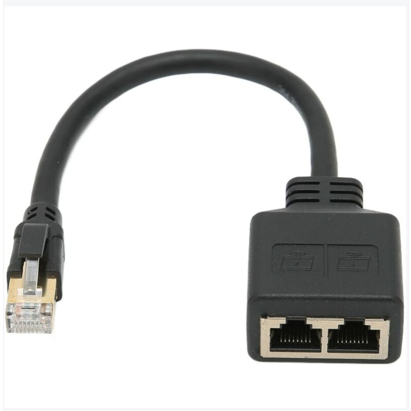 Ethernet Rj45 Verteilerkabel, Rj45 Adapter Stecker Auf 2 Buchsen, Professionelles Ethernet Switch Adapterkabel Für Ethernet-steckverbinder Im Büro Und Zu Hause