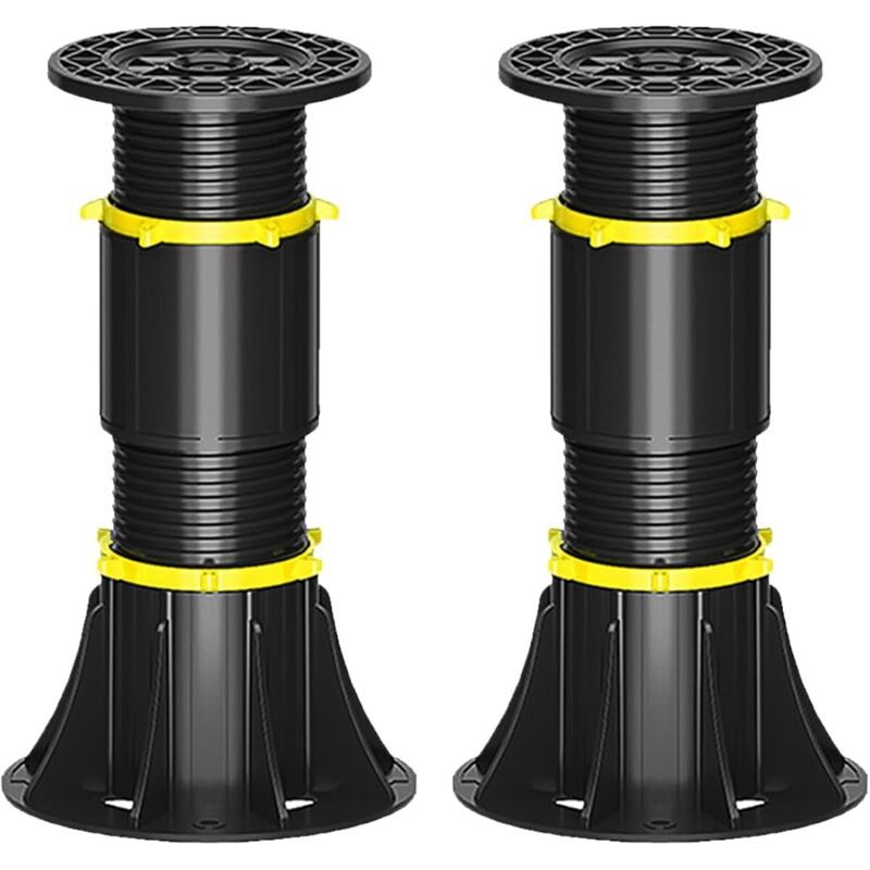 2 Höhenverstellbare Bettstützfüße 21-34 Cm, Mittige Lattenrost-stützfüße Als Ersatz Für Bettrahmen-stützfüße, Geeignet Für Bettrahmen
