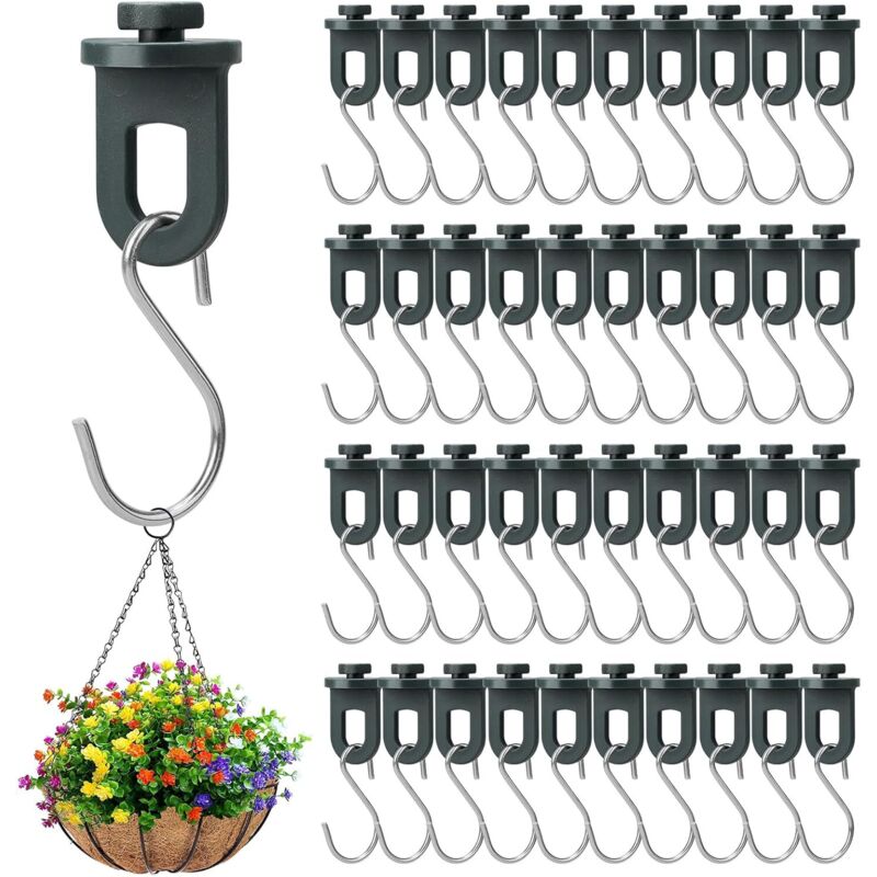 Set Mit 100 Gewächshaus-zubehörteilen – 50 Gewächshaus-clips + 50 Aufhängehaken Für Gewächshäuser – Stabile Pflanzenstütze Für Zimmerpflanzen – Für Innenregale, Gewächshausgärten Und Töpfe