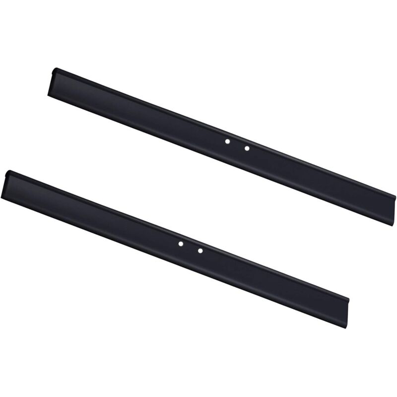 2 Stück Silikon-lippen-silikon-lippenschaber, Schwarzer Gummi 25 Cm, Schwarz