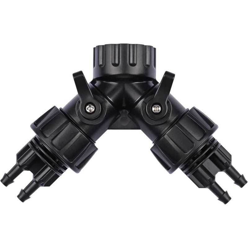 Schlauchverbinder-adapter Für Tropfbewässerung, 6,35 Mm Auf Wasserhahnadapter, 2-wege-y-verteiler Für 1,9 Cm Gartenschlauch