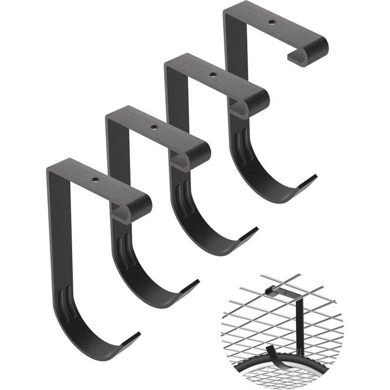 Fahrradhaken Für Die Garage – Robuste, Flache Aufbewahrungshalterung, 8,3 X 15,6 Cm, Mit Wandhaken