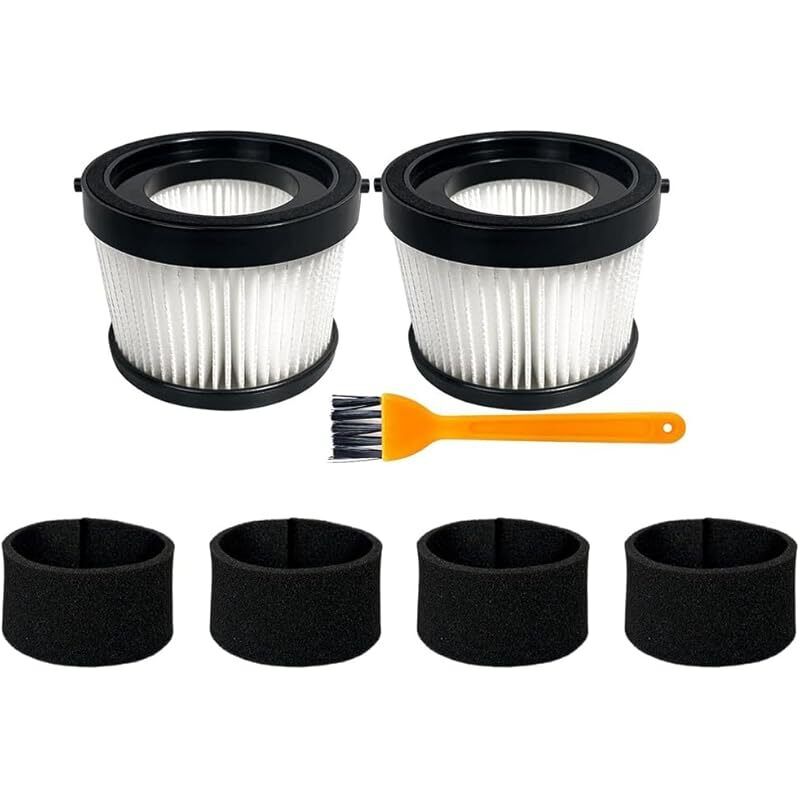 2er-pack Hepa-filter Dcv5011h Für Den Handlichen, Kabellosen Staubsauger Dcv501hb, Mit 4 Schaumstofffiltern Und 1 Bürste