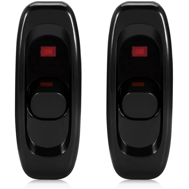 2er-pack Nachttischlampenschalter, Inline-schalter Mit Kontrollleuchte Für Kleingeräte Oder Lampen