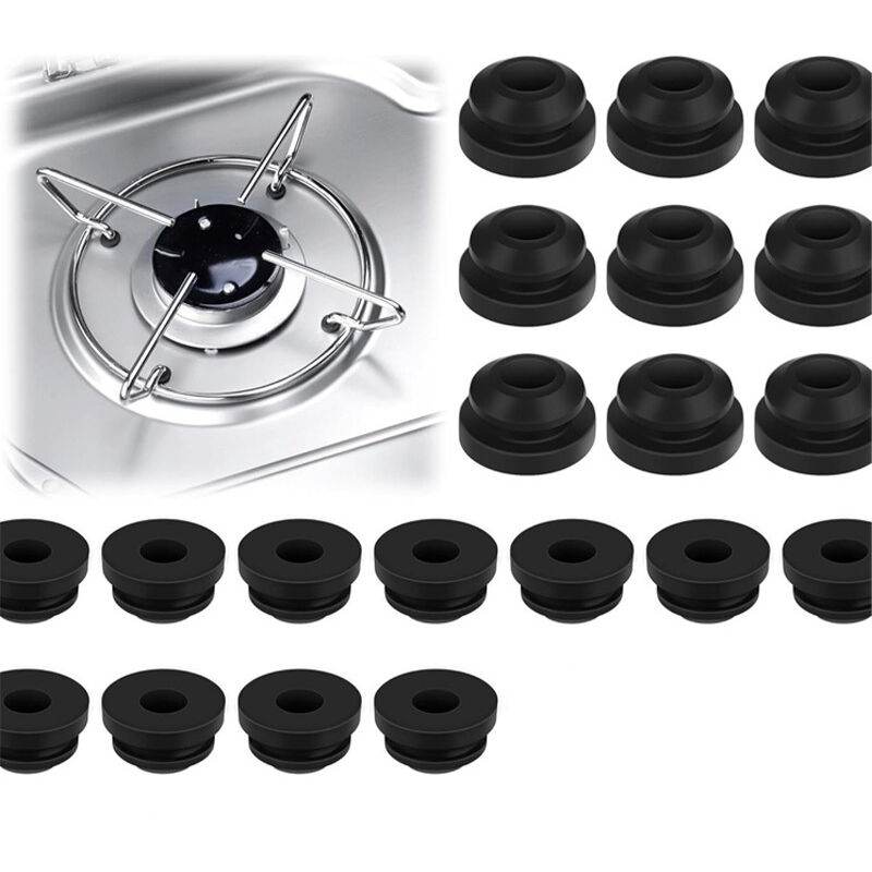 2er-pack Gummifüße Für Gasherd Im Wohnwagen, Topfhalter, Rostfreie Gummifüße, Rostfreie Gummikappen Für Kochfeld