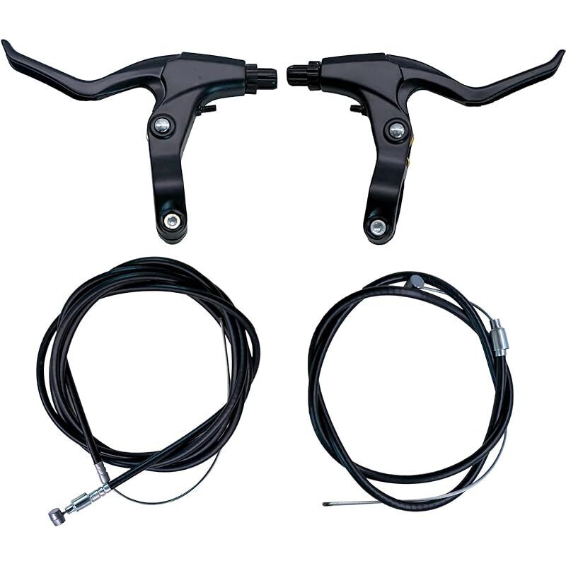 2er-set Fahrrad-bremshebel Mit Kabeln Für V-brake Und Mechanische Scheibenbremsen, Aluminium-bremsgriffe Für Mtb, Kinder-bmx Und Stadtfahrrad, Lenker 22 Mm