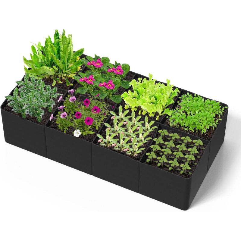 180 90 30cm Pflanzsäcke, Vlies-pflanzsäcke Mit Großer Kapazität, Töpfe Für Pflanzen, Blumen, Erdbeeren, Atmungsaktive Pflanzsäcke Für Balkon, Hof Oder Garten