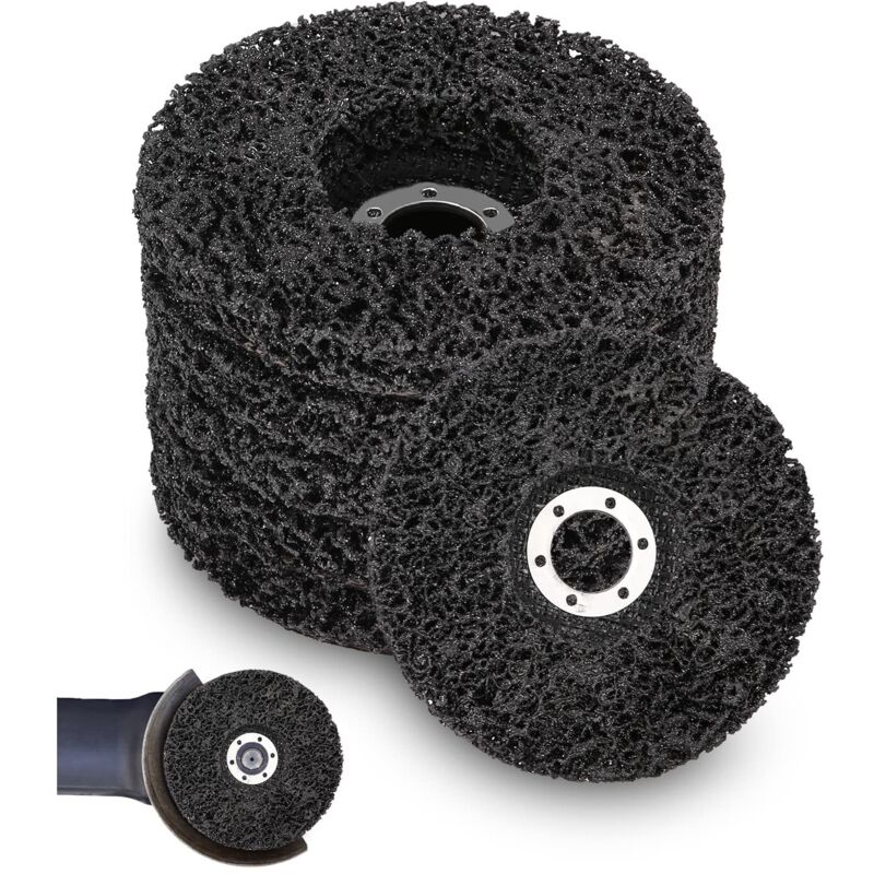 5 Stück Schleifscheiben, 125 X 22 Mm, Schleifscheibe Für Winkelschleifer, Abrasive Reinigungsscheibe Csd Grobe Reinigungsscheiben Zum Entfernen Von Rost Und Farbe