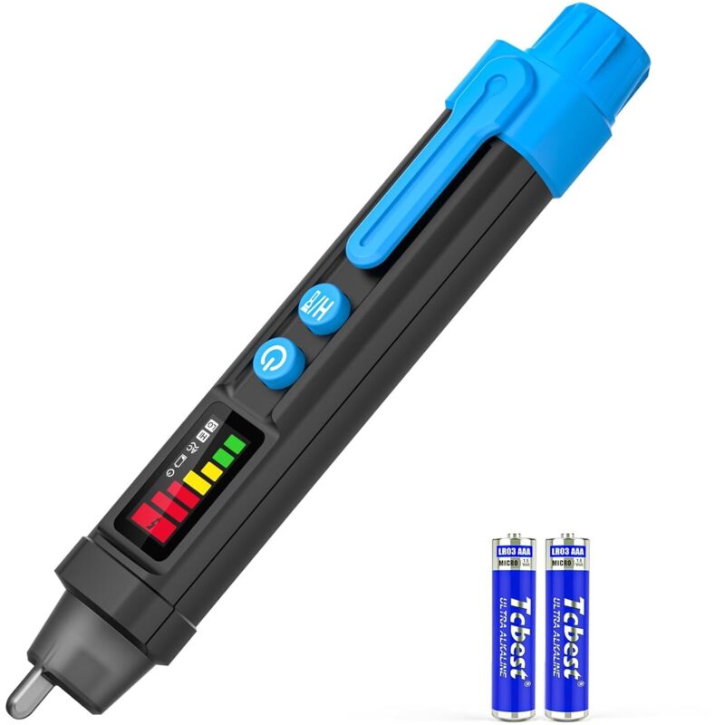 Spannungsprüfer, Doppelskala 12-1000v / 48v-1000v, Berührungsloser Elektrischer Tester, Spannungsanzeige-stift Mit Ncv, Unterbrechungsdetektor Mit Taschenlampe Und Akustischem Alarm