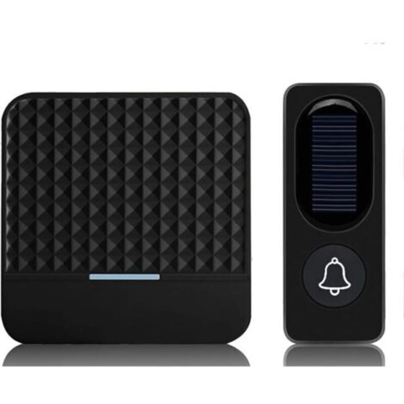 Wasserdichte Solar-klingel Ip65 300m – Kabelloses Türklingel-set – Integriertes Ladegerät – Einfache Installation Für Außenbereiche