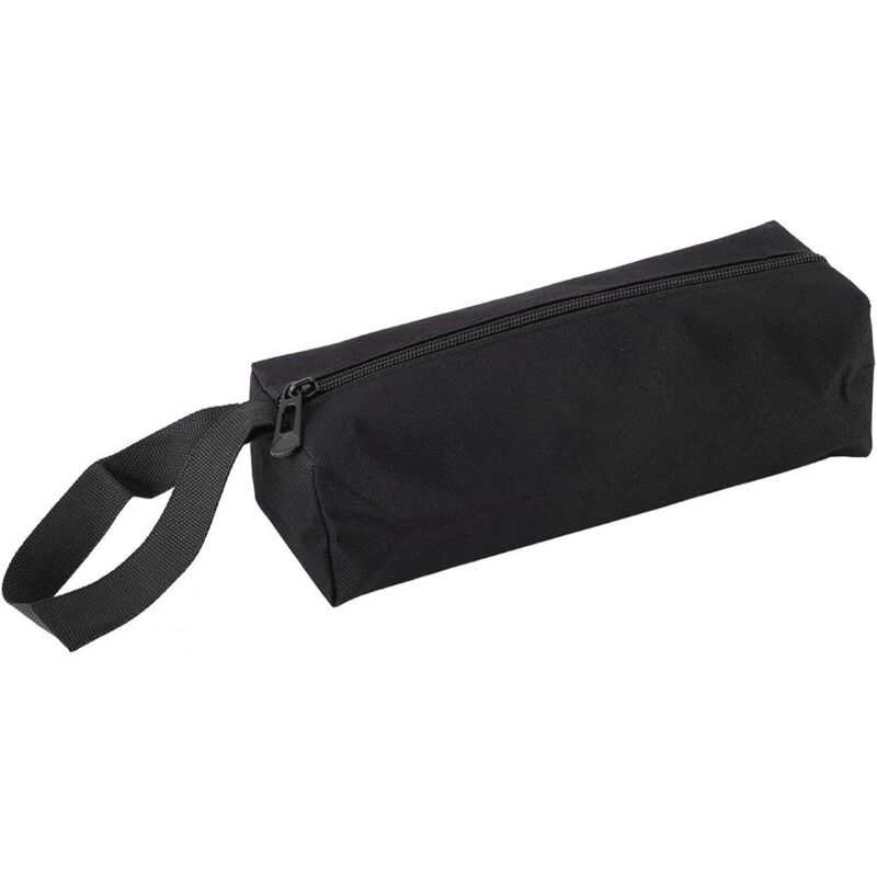 Leere Werkzeugtasche, 25 Cm Lang, Wasserdichtes Nylon-reißverschlusspaket, Kleine Tragbare Multifunktionale Werkzeugtasche (schwarz)