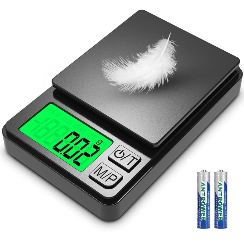 Präzisionswaage 500g/0,01g, Tragbare Mini-küchenwaage Mit Lcd-display Und 7 Einheiten, Tara-funktion, Für Zutaten, Küche, Schmuck, Kaffee