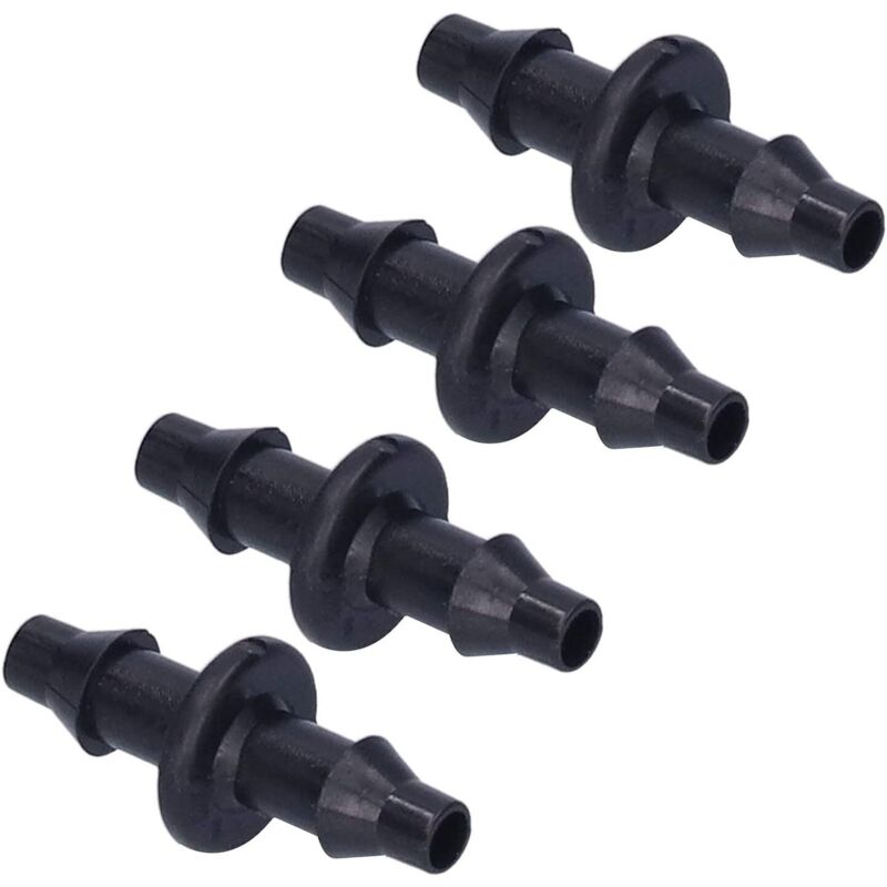 100 Stück Tropfschlauch-verbinder 4/7mm, 2-wege-schlauchtüllen 1/4'' Für Gartenschläuche