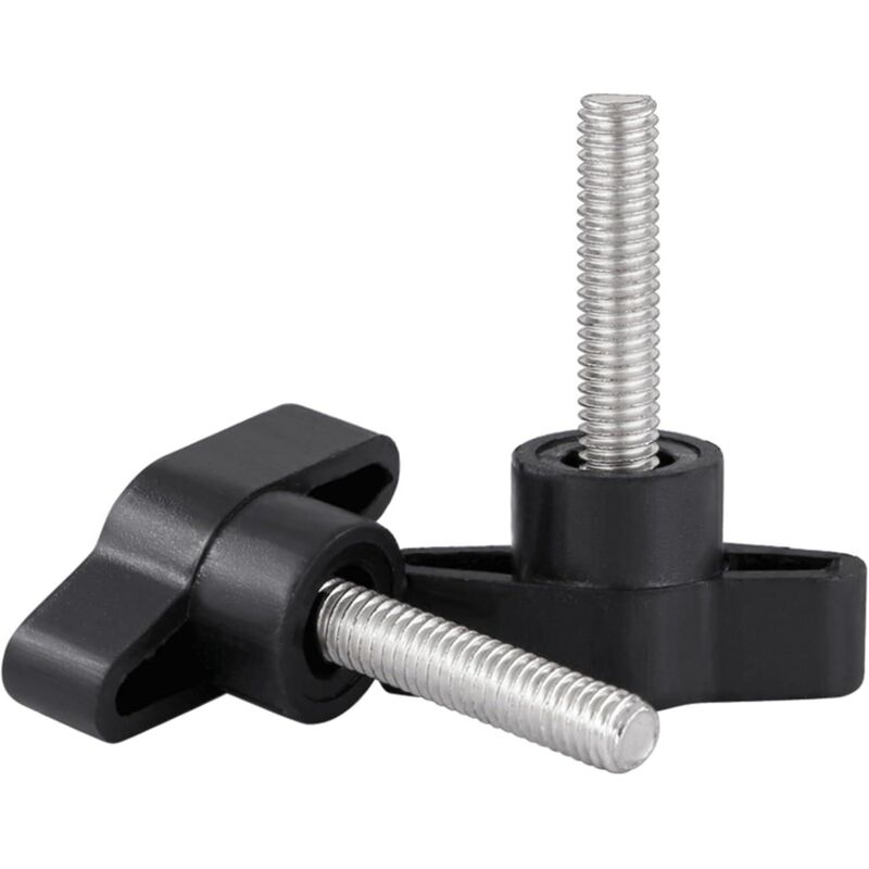 Schmetterlingsmutter Mit Ösen, Mancheron Klemmbügel, M6 X 20, 2er-pack Schwarz