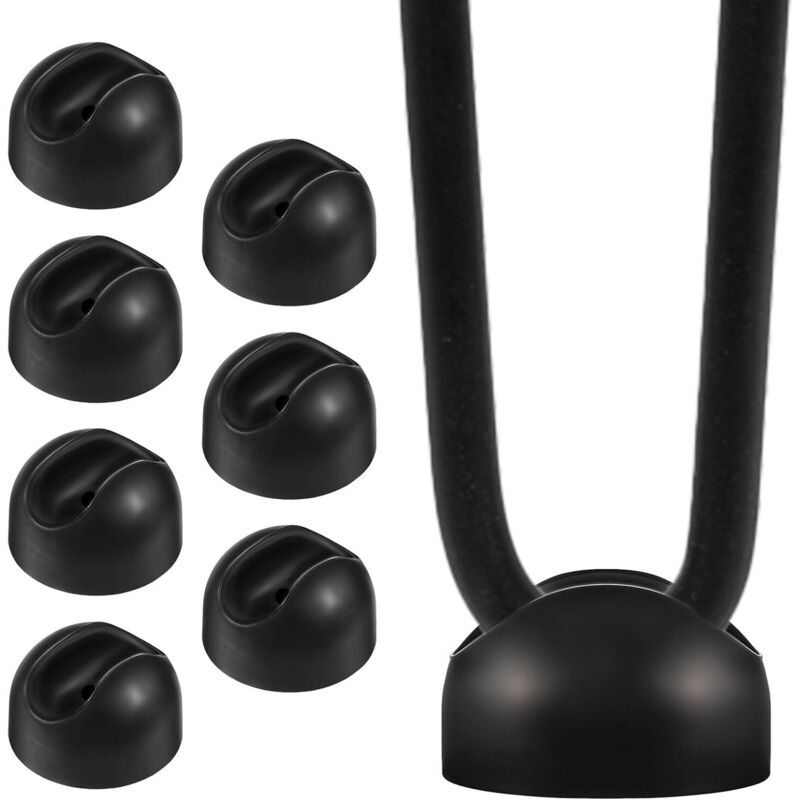 Haarspangen-schutzfüße, Tischbeinschutzhülle Für 10 Mm Haarnadel-tischbeine, Schwarze Gummifußkappen Für Stuhlbeine (8er-pack)