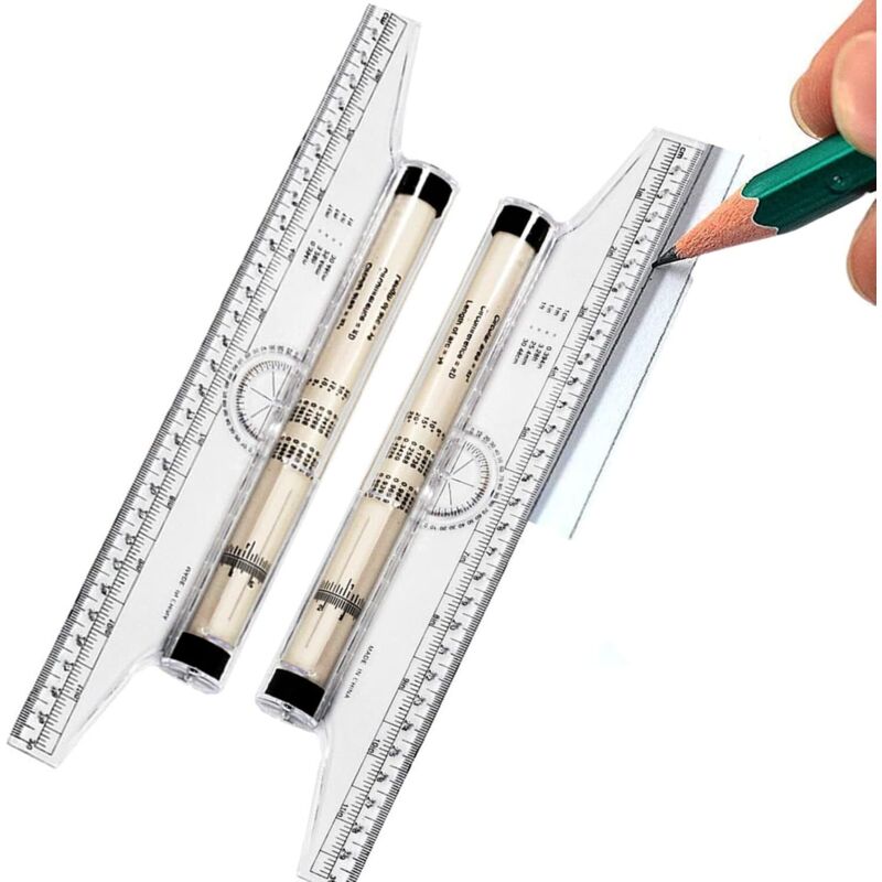 2 Stück Parallellineal 30 Cm, Vielseitig Einsetzbares Rollenlineal, Paralleles Kunststoff-rollenlineal Für Messungen, Zeichnen Und Design