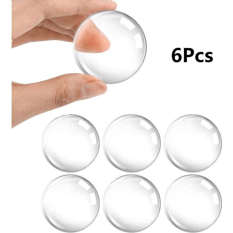 Wandtürstopper - Jinfgerne - 6er Pack Transparente, Selbstklebende Gummischutzkappen, Stoßdämpfend Und Geräuschlos Für Wände Und Türklinken