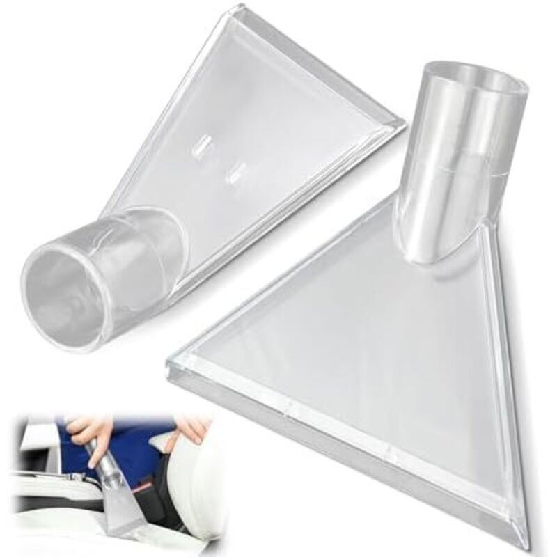 2 Stück Staubsaugerdüsen, Staubsaugeraufsatz, Fugendüse Für Staubsauger, Auto-staubsaugerbürste, Transparente Saugaufsätze Mit Adapter
