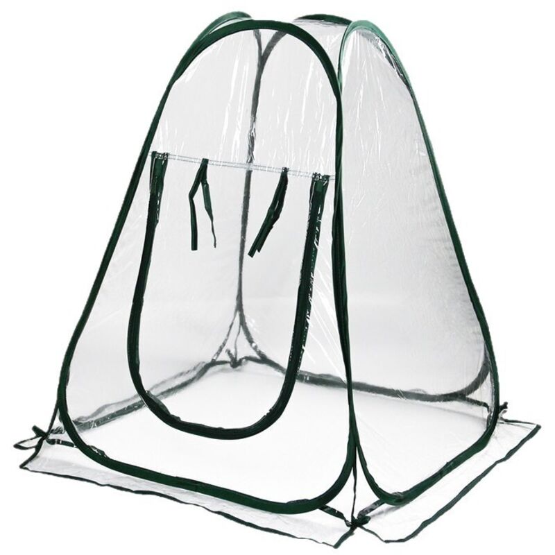 Mini-pop-up-gewächshaus Aus Transparentem Pvc Zum Überwintern Von Topfpflanzen Und Blumen Im Freien - 70 X 70 X 80 Cm