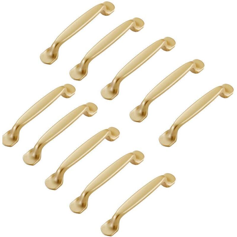 10 Stück Goldene Schrankgriffe 96mm – Möbelgriffe Für Küche, Schrank, Tür Und Schrank