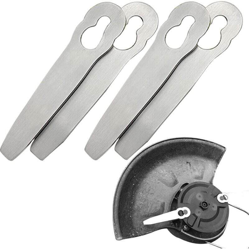 4 Ersatz-metallklingen Kompatibel Mit Polycut 2-2, Polycut 3-2, Fsa 45, D 57, Fse 52 Rasentrimmern, Robust Und Bruchsicher, Schneidemesser Zubehör Für Kabellose Rasentrimmer
