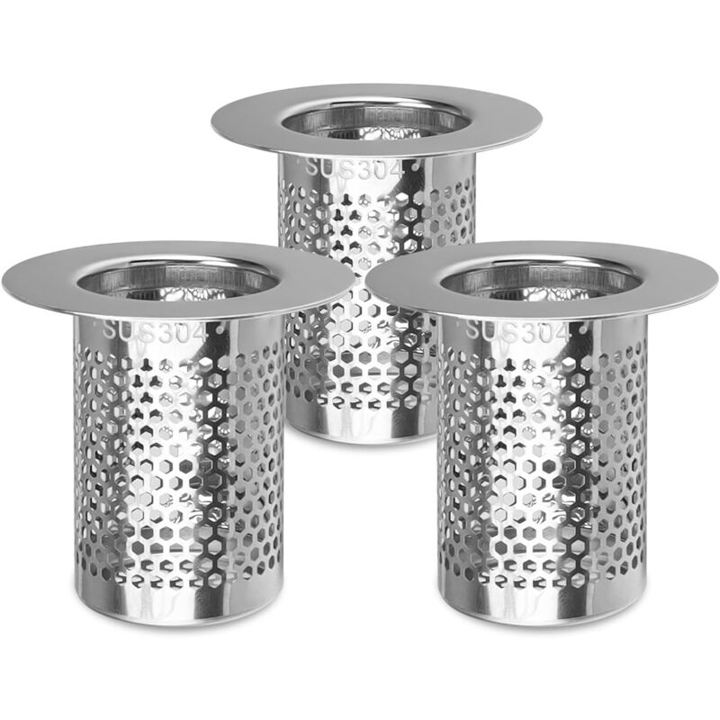 Dusch-haarfilter, Rostfreier Waschbeckenfilter Für Badezimmer, 5,5 × 5 Cm Abflussstopfen-filter Für Balkon, Küche Und Bodenablauf Im Bad
