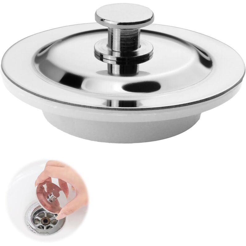 Universeller Badewannenstopfen, Langlebiger Korrosionsschutz, Abflussstopfen Für Küchenspüle 42-44mm, Edelstahl-ablassstopfen Für Badewanne/spüle/küche