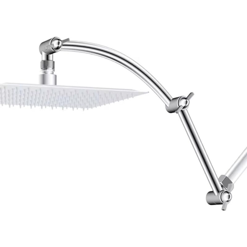 Duscharm, Edelstahl Duschzubehör Verlängerungsrohr Für Duscharm, Gebogener Duscharm-verlängerungsarm (silber)