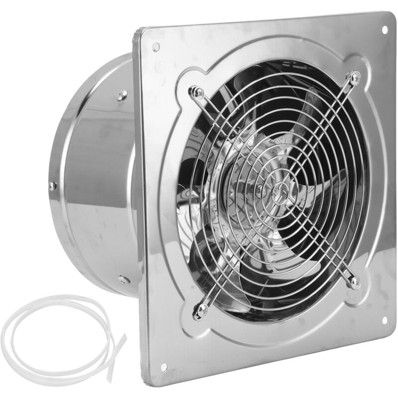 Leiser Wandlüfter 52w – Luftstrom 830 M³/h – Durchmesser 25cm – Edelstahl – Für Badezimmer Und Küche - 8 Zoll