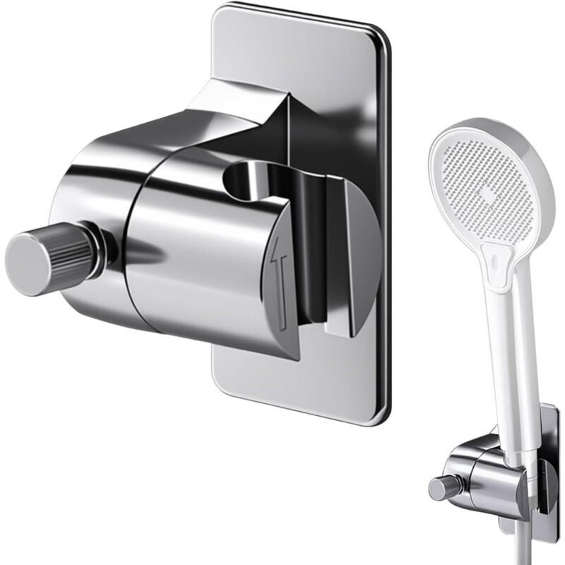 Duschkopfhalter, Universeller Verstellbarer Duschhalter, 45° Verstellbarer Universeller Wandduschhalter, Bohrfreier Duschhalter, Wandduschhalter