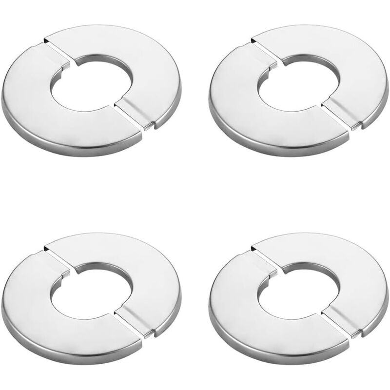4-teiliges Edelstahl-rohrverkleidungsset Für Heizkörper, Rosette Für Armaturen, Duscharmatur-abdeckung, Lochabdeckung Für Wasserhahn, Armaturenrosette Für Wasserhähne Und Rohre