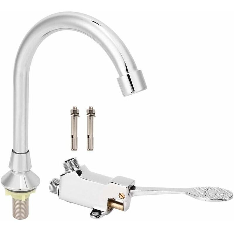 Fußpedal-wasserhahn Für Badezimmer, Waschbecken-wasserhahn-set, Medizinisches Labor-fußpedal-waschbecken-wasserhahn-kit Zubehör
