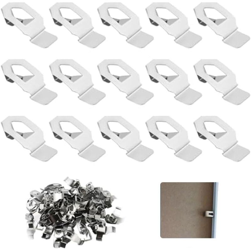 24 Stück Clips Für Bilderrahmen, Federklammern Aus Metall, Drehbare Halterungen Zur Befestigung Der Rückwand Für Gemälde, Spiegel Und Fotowände