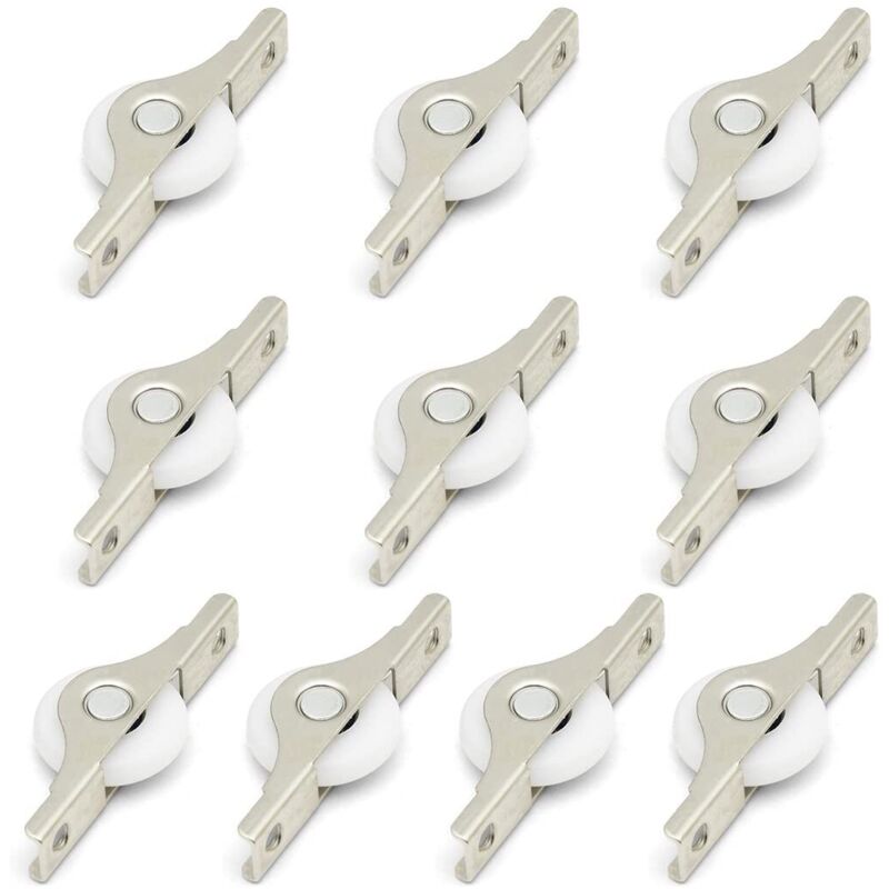10 Stück Mini-gleitrollen Aus Weichem Gummi Mit Metallplatte Und Schraube Für Möbel