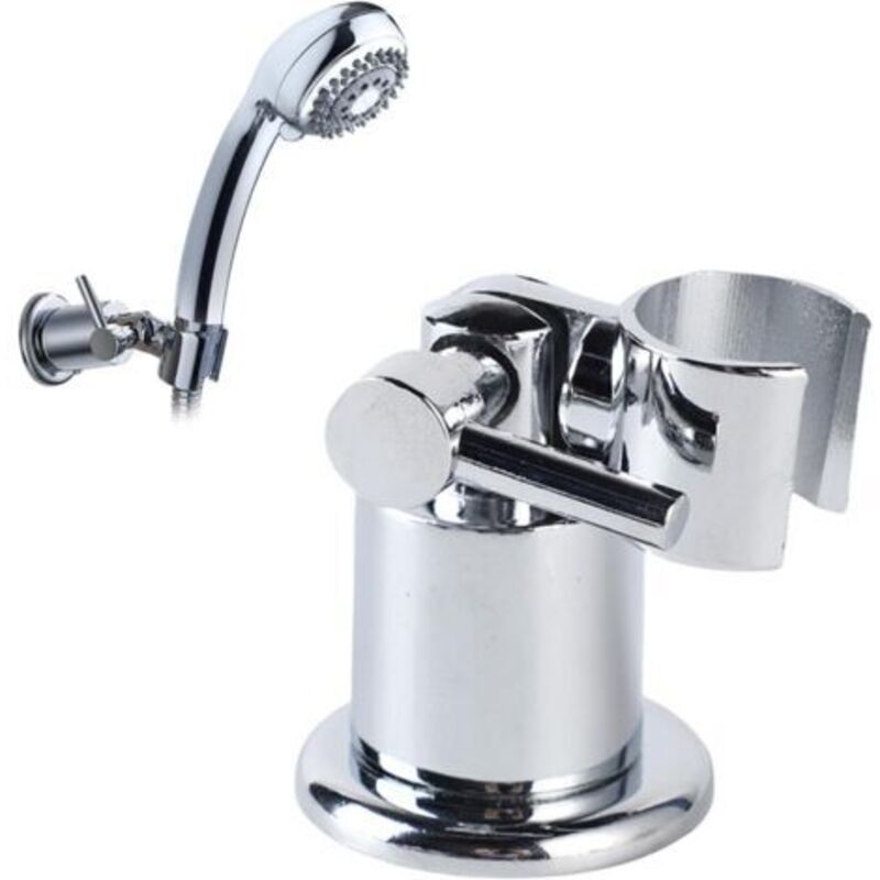 Edelstahl-duschkopfhalter, 180° Schwenkbarer Und Verstellbarer Duschhalter, Drehbarer Duschkopfhälter Für Badezimmer Und Toiletten (silber)