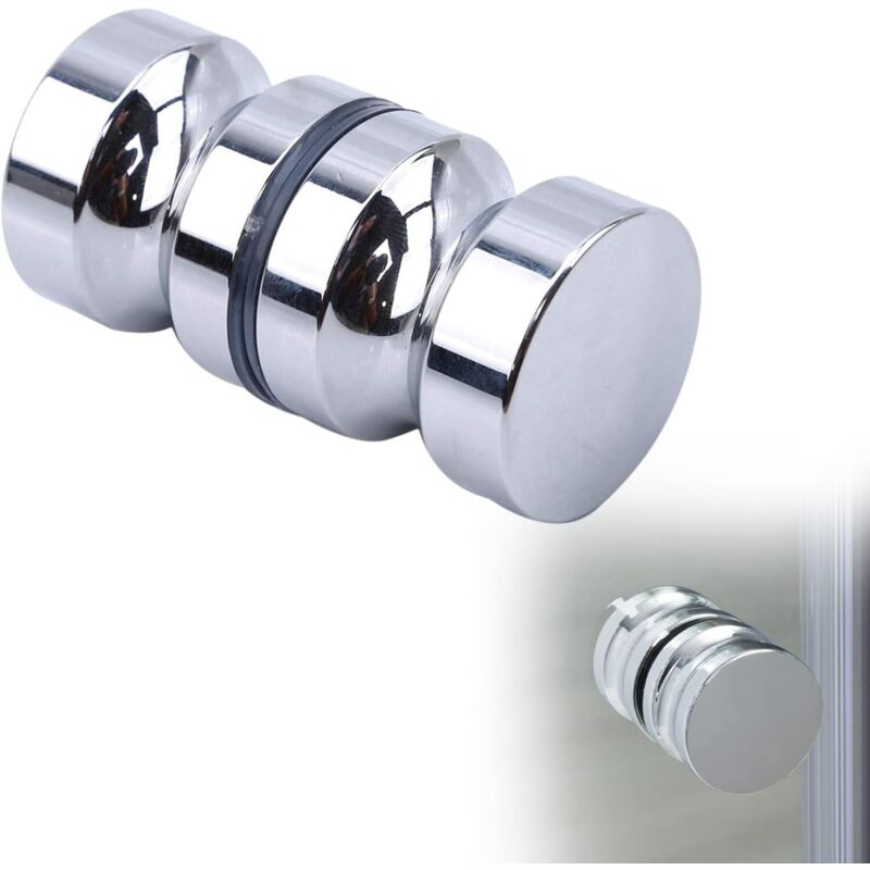 Duschgriffe, Runder Duschknopf, Schiebetürgriff Für Dusche, Runder Edelstahl-türgriff, Duschtürknopf, Geeignet Für Badezimmer