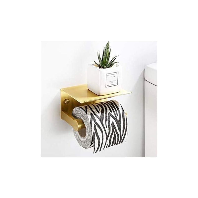 Toilettenpapierhalter Mit Ablage, Farbe Gold