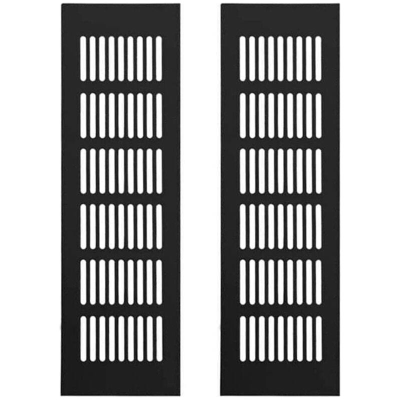 Aluminium-lüftungsgitter 2 Stück Rechteckiges Lüftungsgitter Aus Legierung Außenlüftungsgitter 250 X 80 Mm
